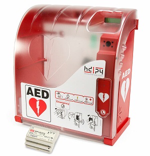 AIVIA 200: Outdoor Heated AED Wall Cabinet